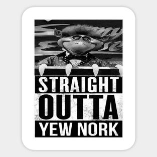 Straight Outta Yew Nork Sticker